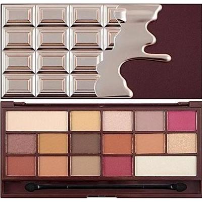 Makeup Revolution 16 Eyeshadows I Love Makeup Chocolate Elixir, satynowe i matowe cienie 22g