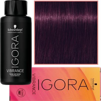 Schwarzkopf Professional Igora Vibrance – półtrwała farba do włosów bez amoniaku, 60ml 0-99 | Koncentrat Fioletowy