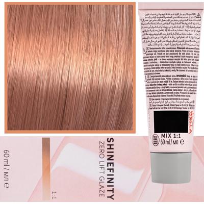 Wella Shinefinity Zero Lift Glaze - profesjonalna farba do włosów, 60ml 07/34 | Średni Złoty Czerwony Blond
