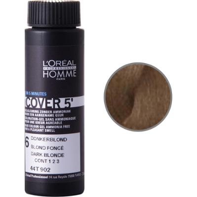 Loreal Homme Cover, farba dla Panów kryjąca siwe włosy 50ML 6 Ciemny Blond