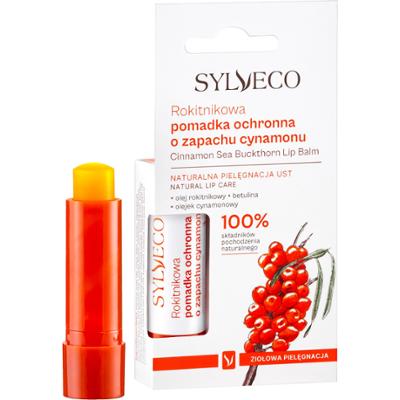 Sylveco Pomadka ochronna z peelingiem cynamonowa – naturalna regeneracja i wygładzenie ust, 4.6 g