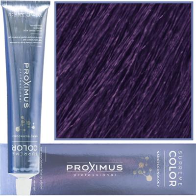 Proximus Supreme Color Nanotechnology – profesjonalna farba do włosów z kwasem hialuronowym, 100ml 6,20 | Ciemny Głęboki Fioletowy Blond