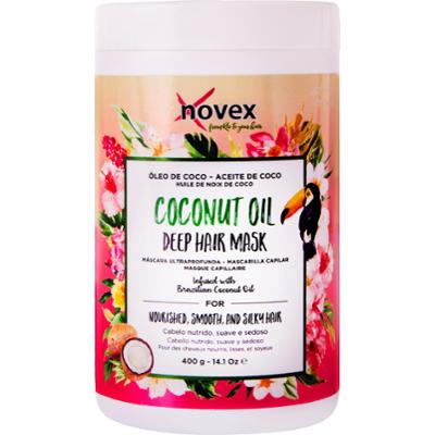 Novex Coconut Oil Mask - wygładzająca maska do włosów zniszczonych, 400g