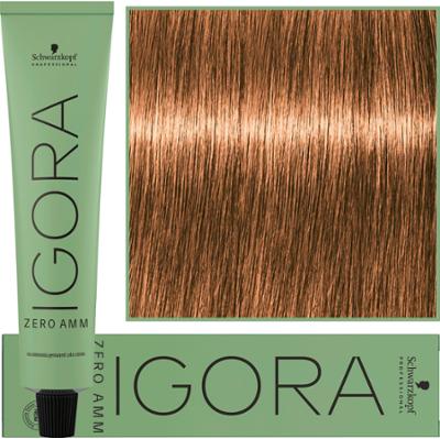 Schwarzkopf Professional Igora Zero Amm - profesjonalna farba do włosów bez amoniaku, 60ml 7-00  |  Średni Blond Naturalny Ekstra