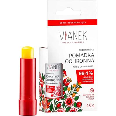 Vianek Regenerująca pomadka ochronna – intensywna regeneracja i ochrona ust, 4.6 g