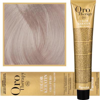 Fanola Oro Therapy - farba do włosów bez amoniaku, pełna paleta kolorów 10,13 Extra | Blond Platynowy Beżowy Extra
