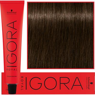 Schwarzkopf Professional Igora Royal - trwała farba do włosów o innowacyjnej formule, 60ml 5-00 | Light Brown Natural Extra
