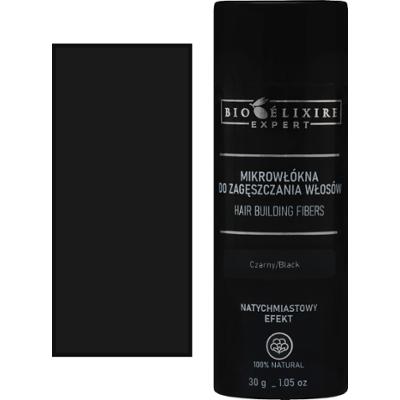 Bioelixire Mikrowłókna bawełniane do zagęszczania włosów, różne kolory, 30g Black | Czarny