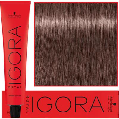 Schwarzkopf Professional Igora Royal - trwała farba do włosów o innowacyjnej formule, 60ml 7-48 | Średni Blond Beżowo Czerwony