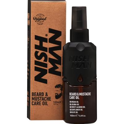 Nishman Beard & Mustache Care Oil – olejek do brody i wąsów o lekkiej konsystencji, 100 ml.