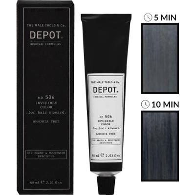 Depot NO. 506 Invisible Color - krem koloryzujący do włosów i brody bez amoniaku, 60ml Graphite | Grafitowy