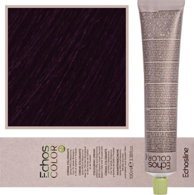 Echosline Echos Color Colouring Cream - wegańska farba do włosów, 100ml 5,22 | Intensywny Fioletowy Jasny Kasztan