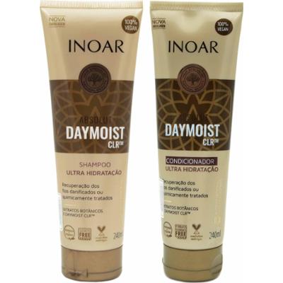 Inoar Absolut Daymoist CLR Duo Pack – intensywna regeneracja i nawilżenie włosów, 2x250 ml