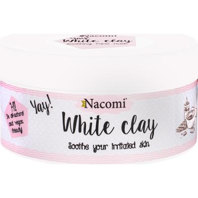 Nacomi White Clay – porcelanowa glinka do skóry suchej i delikatnej, 50 g