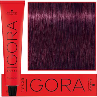 Schwarzkopf Professional Igora Royal - trwała farba do włosów o innowacyjnej formule, 60ml 6-99 | Ciemny Blond Fioletowy Ekstra