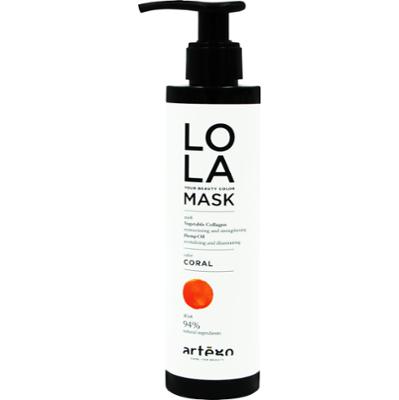Artego Lola Mask Coral maska intensywnie tonująco-regenerująca do włosów w odcieniu miedzi i czerwieni 200ml