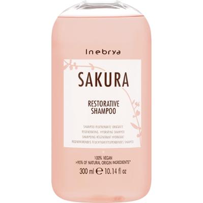 Inebrya Sakura Restorative - szampon regenerująco-nawilżający, 300ml