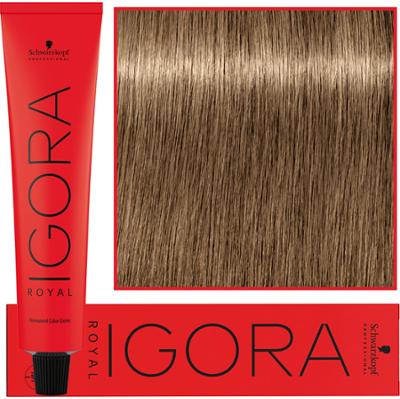 Schwarzkopf Professional Igora Royal - trwała farba do włosów o innowacyjnej formule, 60ml 8-00 | Jasny Blond Naturalny Ekstra
