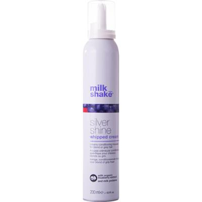 Milk Shake Silver Shine Whipped Cream kremowa odżywka do włosów blond i siwych 200 ml