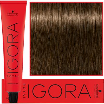 Schwarzkopf Professional Igora Royal - trwała farba do włosów o innowacyjnej formule, 60ml 5-4 | Jasny Brąz Beżowy