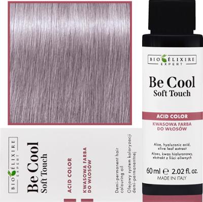 Bioelixire Be Cool Soft Touch - wegańska farba do włosów o kwasowej formule, 60ml 10.2 | Platynowy Irysowy Blond