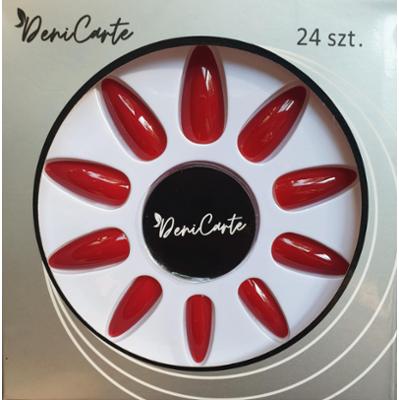 Deni Carte Tipsy Żelowe - sztuczne paznokcie, różne kolory Red | Czerwony