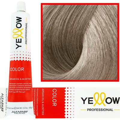 Alfaparf Yellow - trwała farba do włosów z aloesem i kiełkami pszenicy, 100ml 10,1 | Najjaśniejszy Popielaty Blond