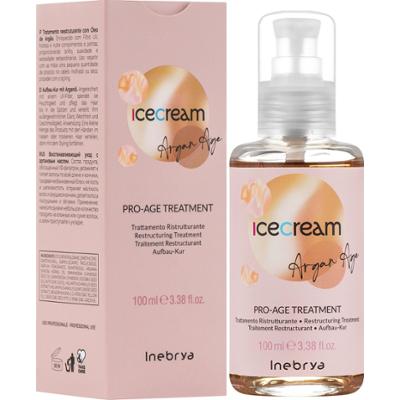 Inebrya Ice Cream Argan Pro Age Treatment - fluid regenerujący do włosów, 100ml
