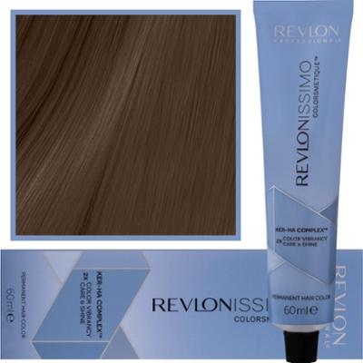 Revlon Revlonissimo Colorsmetique High Coverage - profesjonalna farba do siwych włosów, 60ml HC 6,12 | Ciemny Popielaty Opalizujący Blond