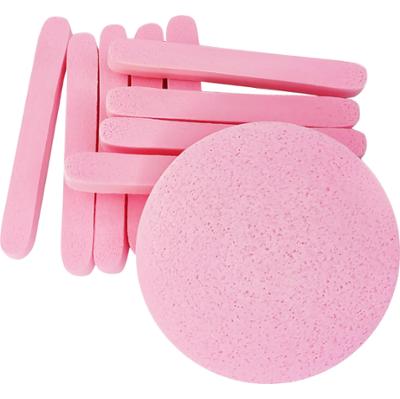 DeniCarte Gąbka skondensowana do twarzy, róż – delikatne oczyszczanie, 10 sztuk