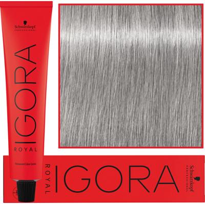 Schwarzkopf Professional Igora Royal - trwała farba do włosów o innowacyjnej formule, 60ml 9,5-22 | Pastelowy Niebieski