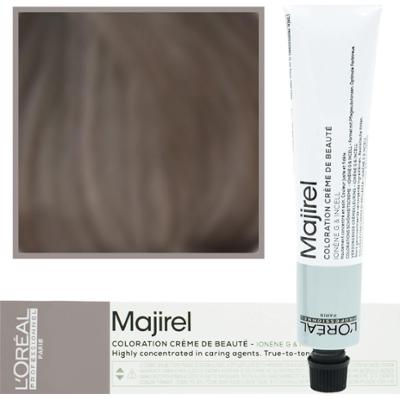 Loreal Majirel - profesjonalna farba do włosów, paleta kolorów, 50ml 7.12 Średni Blond Popielato-Złocisty