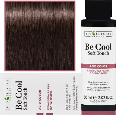 Bioelixire Be Cool Soft Touch - wegańska farba do włosów o kwasowej formule, 60ml 5.3 | Jansy Złoty Kasztan