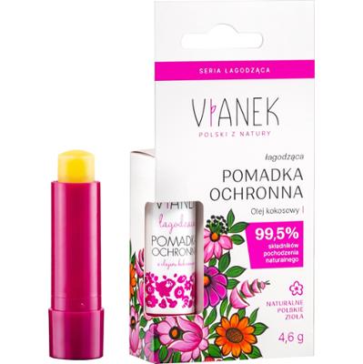 Vianek Łagodząca pomadka ochronna – delikatna ochrona i regeneracja ust, 4.6 g