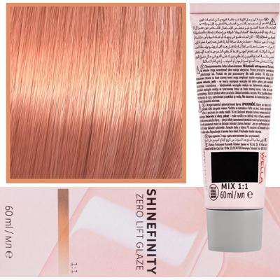 Wella Shinefinity Zero Lift Glaze - profesjonalna farba do włosów, 60ml 08/34 | Jasny Złoty Czerwony Blond