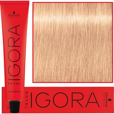 Schwarzkopf Professional Igora Royal - trwała farba do włosów o innowacyjnej formule, 60ml 9,5-49 | Pastelowy Nude