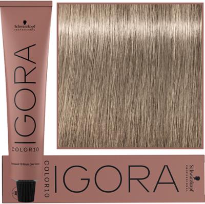 Schwarzkopf Professional Igora Royal Color 10 – 10-minutowa farba do włosów, 60ml 9-12 | Ekstra Jasny Blond Cendre Popielaty