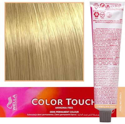 Wella Color Touch - profesjonalna farba do włosów bez amoniaku, 60 ml 10/03 Najjaśniejszy Blond Naturalny Złoty