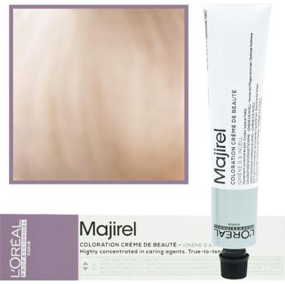 Loreal Majirel - profesjonalna farba do włosów, paleta kolorów, 50ml 10.21 Bardzo Bardzo Jasny Blond Opalizujaco-Popielaty