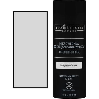 Bioelixire Mikrowłókna bawełniane do zagęszczania włosów, różne kolory, 30g White | Biały