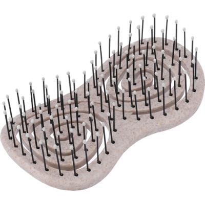 Poniks Blackomb Eco DS304 - kompaktowa szczotka do rozczesywania włosów, ekologiczna, beżowa