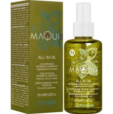 Echosline Maqui 3 All in One Oil - wegański olejek rozświetlający do włosów suchych, 100ml