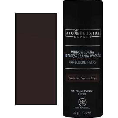 Bioelixire Mikrowłókna bawełniane do zagęszczania włosów, różne kolory, 30g Medium Brown | Średni brąz