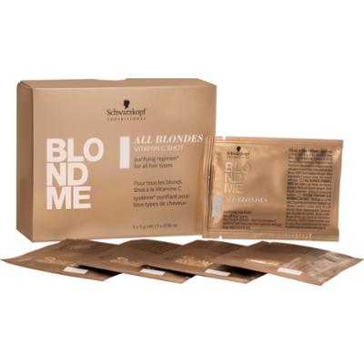 Schwarzkopf BlondMe All Blondes Vitamin C Shot - Zabieg do włosów z Wit. C 5x5g
