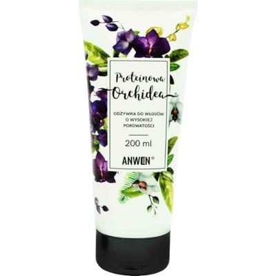 Anwen Proteinowa Orchidea - odżywka do włosów wysokoporowatych, 200ml