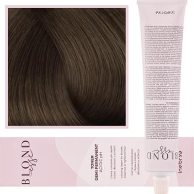 Inebrya Blondesse Toner - toner do włosów, neutralizujący żółte refleksy, 100ml DT02 | Głęboki Brązowy Perłowy
