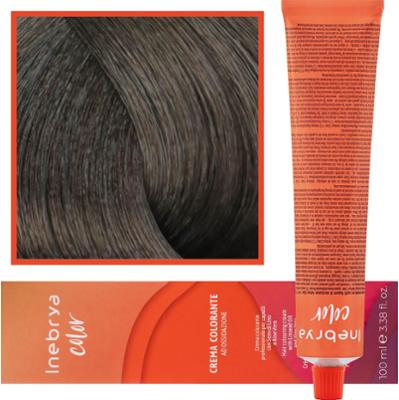 Inebrya Color - farba krem koloryzujący do włosów, 100ml 6/11 | Ciemny Intensywny Popielaty Blond