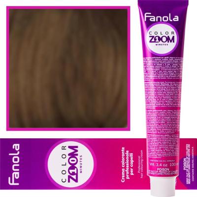 Fanola Color Zoom - krem do farbowania włosów cała paleta, 100 ml 6.3 Ciemny złoty blond