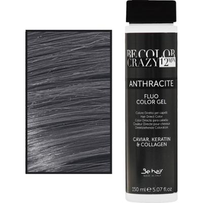 Be Hair Be Color Crazy – toner do włosów w żelu z keratyną, bez amoniaku, 150ml Anthracite | Antracyt