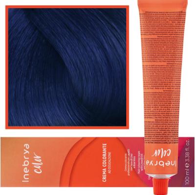Inebrya Color - farba krem koloryzujący do włosów, 100ml 4/10 | Królewski Niebieski